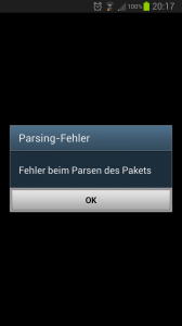 Parsing-Fehler - GoSnA's Blog